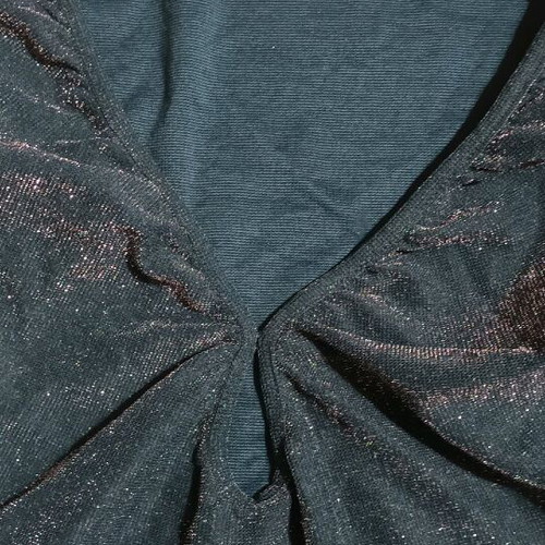 Bershka long-sleeve top cypress with glitter like new