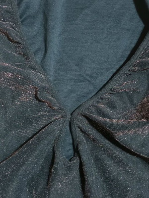 Bershka long-sleeve top cypress with glitter like new