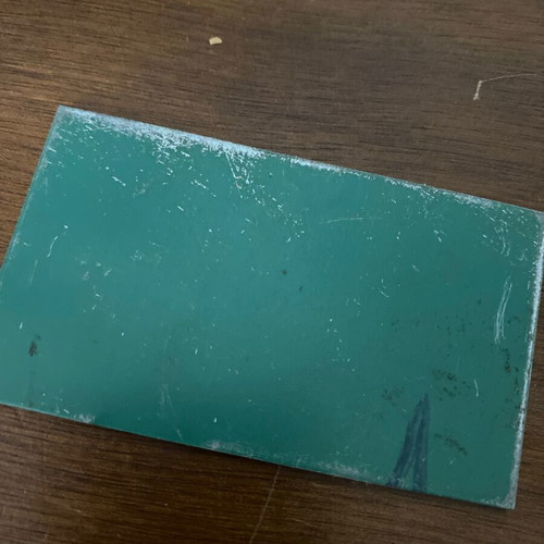 ESSO metal printing plate used, embossed