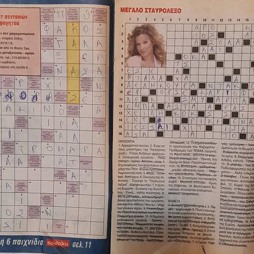 Ethnos crossword magazine 01/2008 used