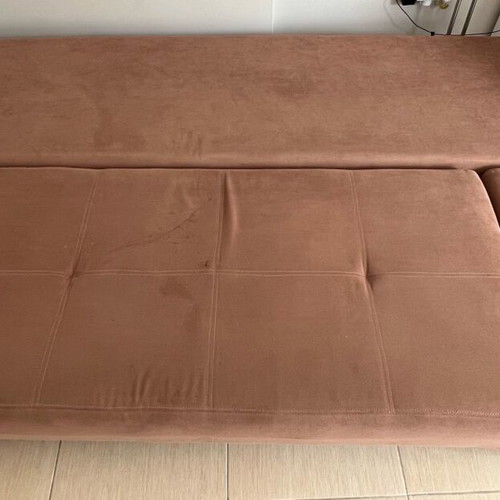 Sofa used with free cushions, dimensions 212x144cm