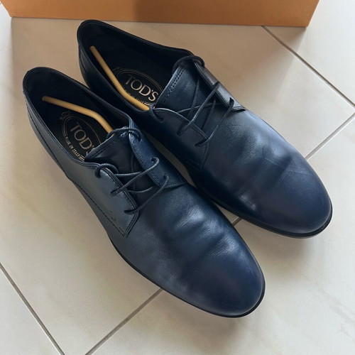 Men's blue leather Tod's no7 dress shoes like new