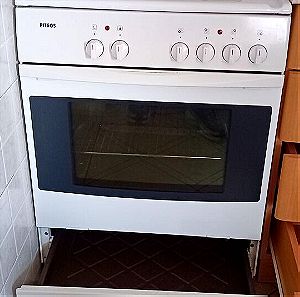 Ηλεκτρική κουζίνα με 4 εστίες-φούρνος