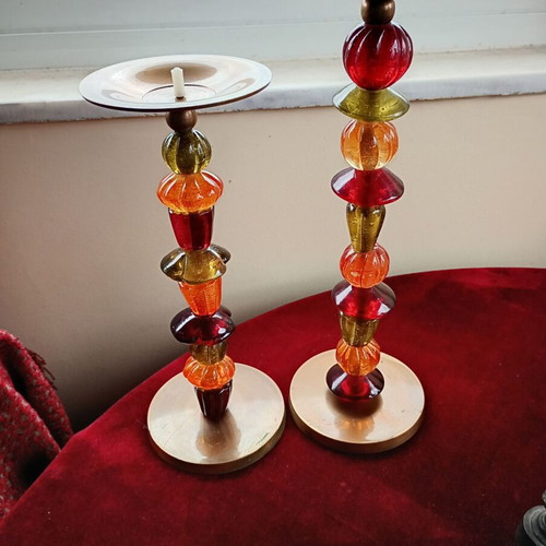 Brass candlesticks like new, set of 2 pieces