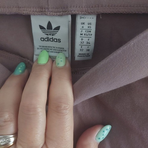Adidas sports pants XS like new, white and pink