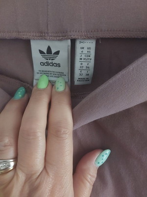 Adidas sports pants XS like new, white and pink