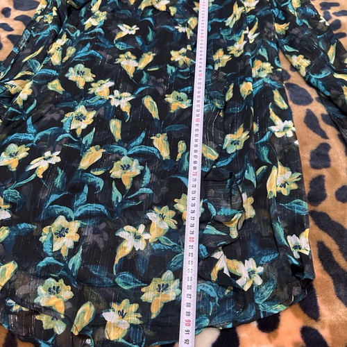 My Star Collection dress new, floral with ruffles and belt, size M