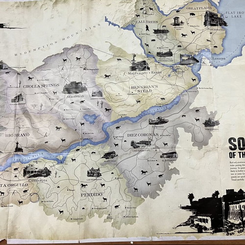 Red Dead Redemption PS3 game used with booklet and map