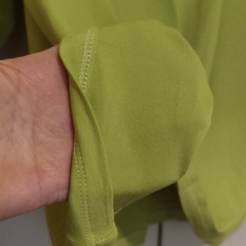 Celestino New Long-Sleeve Viscose Blouse Green M-L