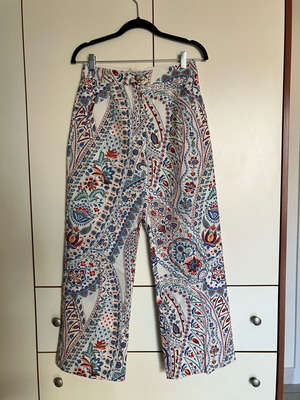 Sézane Martin cropped pants size 36 like new multicolor