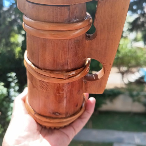 Wooden traditional handmade vessel like new