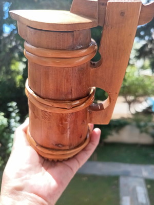 Wooden traditional handmade vessel like new