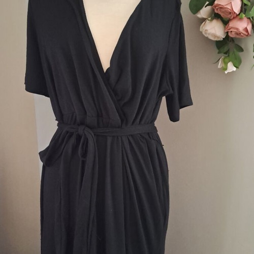 Esmara Black Maxi Wrap Dress used, XL/XXL