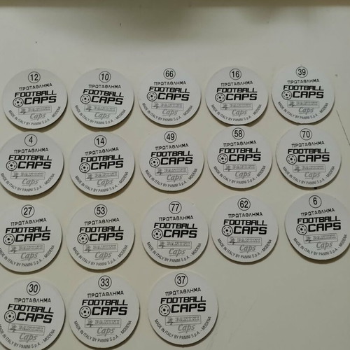 Football Caps Panini pack in good condition