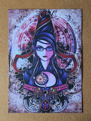 Bayonetta large handmade poster made to order, A3 size