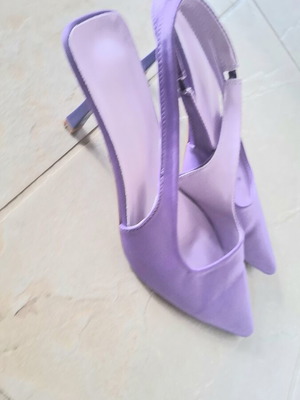 Only purple satin mules size 41 new