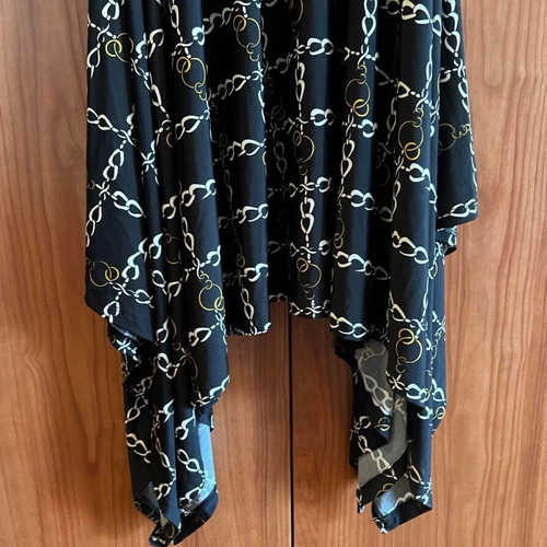 Silky Collection midi dress new with gold details, black