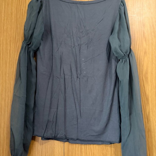 Denny Rose blouse like new, size L, gray