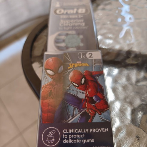 Oral B Sprinter Man Marvel kids toothbrush pack of 2 new