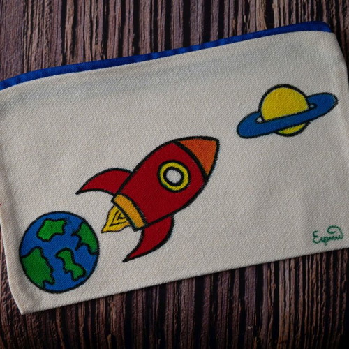 Hand-painted toiletry bags pack of 12 like new