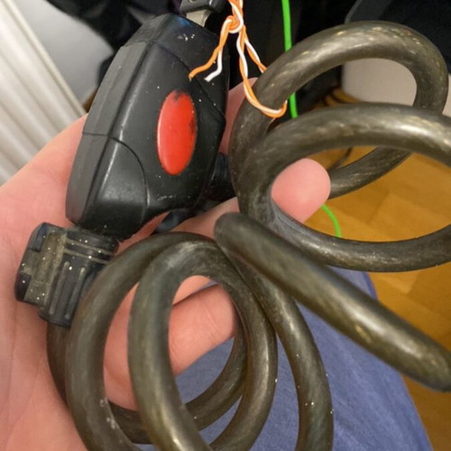 Lock used for motorcycle security