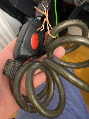 Lock used for motorcycle security