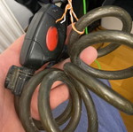 Lock used for motorcycle security