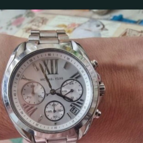 Michael Kors MK6174 unisex watch used, silver