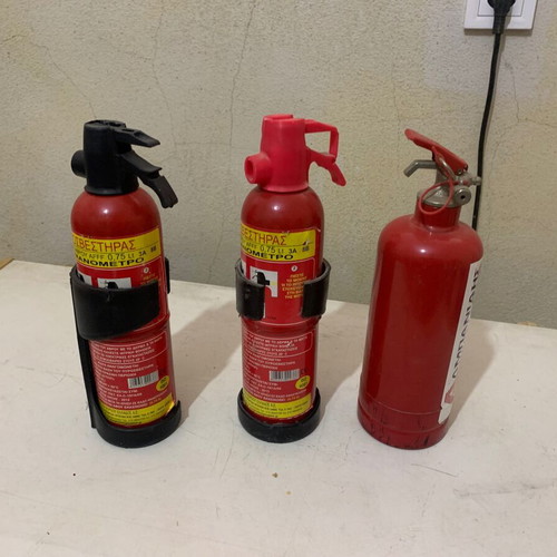 Car Fire Extinguishers used, pack of 3 expired