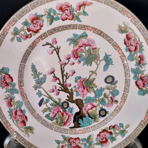 Maddock Indian Tree antique set of 3 shallow serving plates 22cm