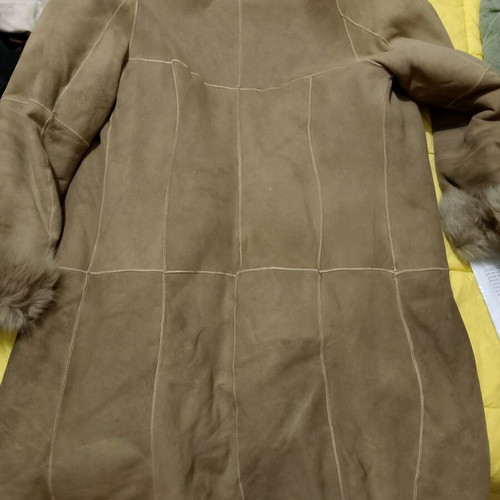 Mouton coat used beige size M