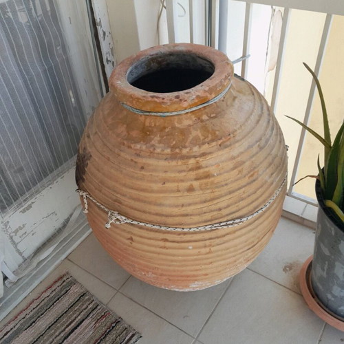 Large Koroni Jar Pottery used, 100 years old