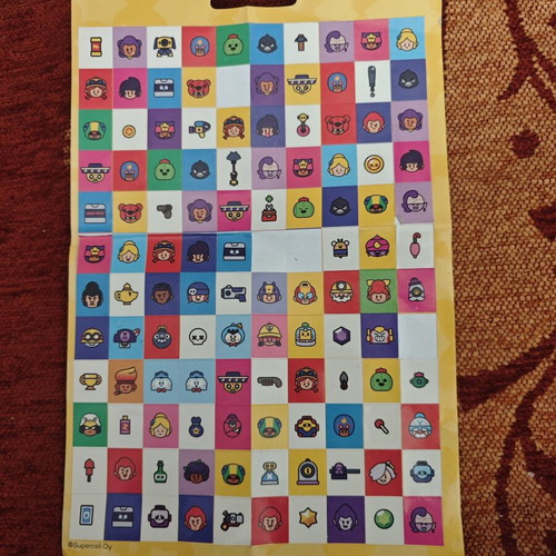 Sticker sheet used