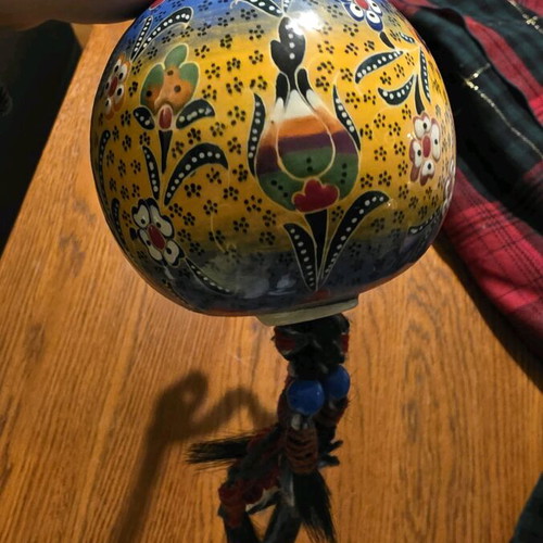 Ethnic ceramic hanging decoration like new, possible Turkish origin