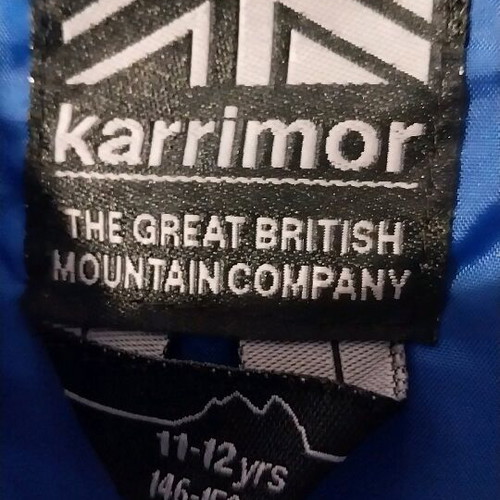 Karrimor jacket grey elephant color like new for boys 10-12 years