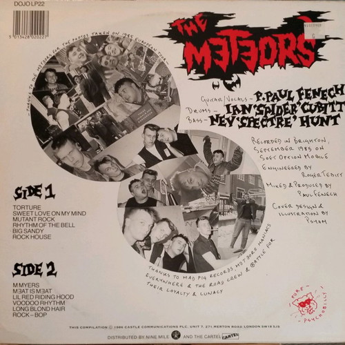 The Meteors Live II vinyl used, psychobilly punk