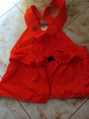 Hunting orange vest ZARK HELLAS no XXL new with suspenders and pockets