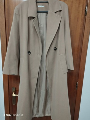 Desiree beige coat, warm lined