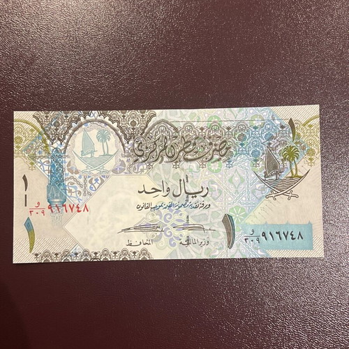 Qatar banknote 1 riyal uncirculated new