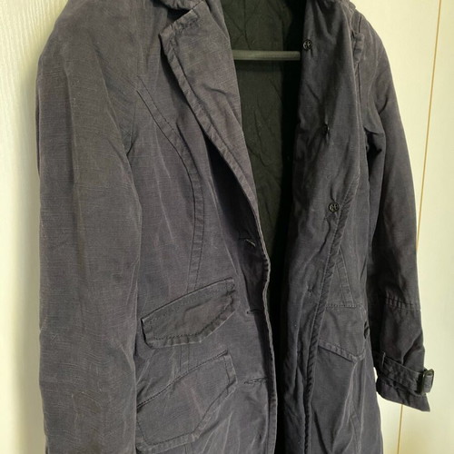 Benetton coat used, casual, 100% cotton, dark blue