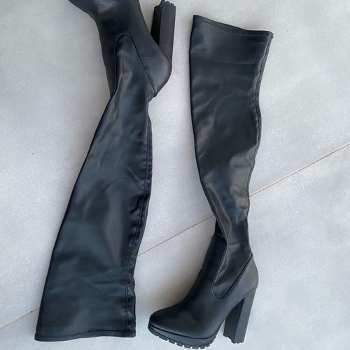 Aldo black high boots with zipper size 37 like new