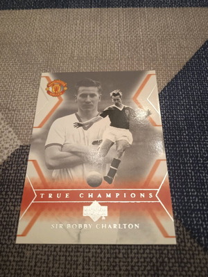 Sir Bobby Charlton Upper Deck True Champions collectible card new