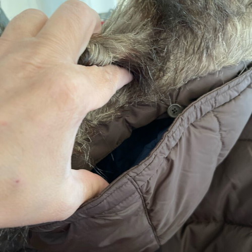 Abercrombie & Fitch brown down coat L like new