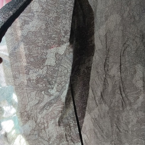 Passport sheer cardigan blouse M-L 40 brown floral