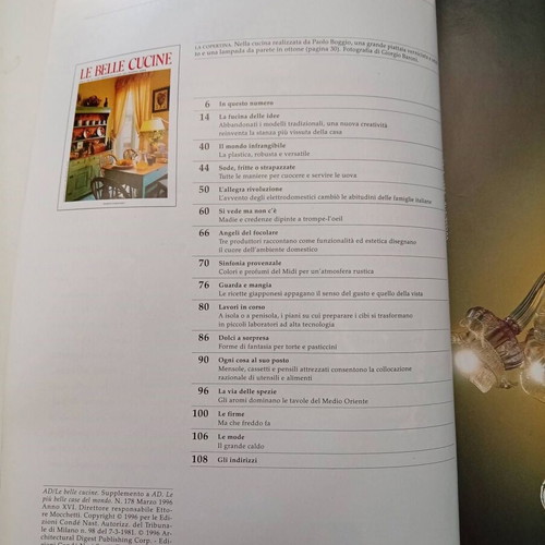 Le Belle Cucine Vintage Italian Kitchen Design Magazine 1996 like new