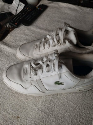 Lacoste men's leather sneakers No 44 like new, white