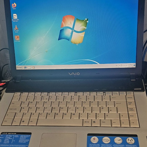Sony Vaio laptop used with Windows 7 and Office 7
