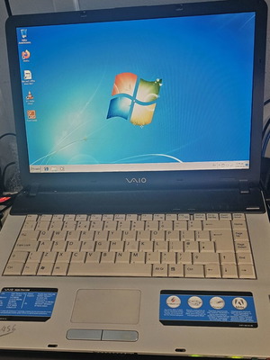 Sony Vaio laptop used with Windows 7 and Office 7