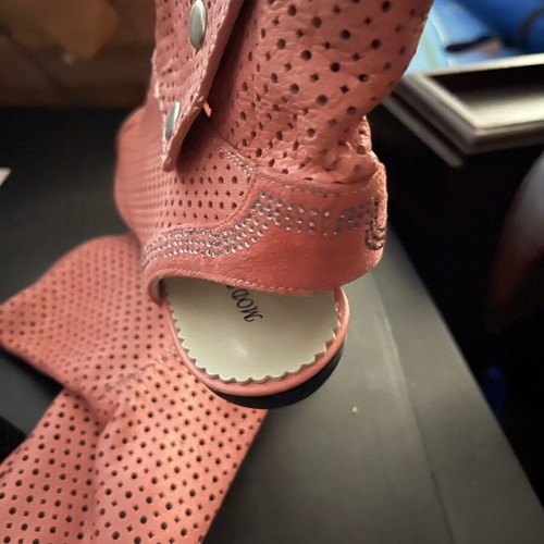 Leather pink ankle boots size 38 new