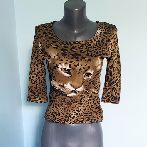 HRC women's blouse leopard print, like new, sizes M to XL